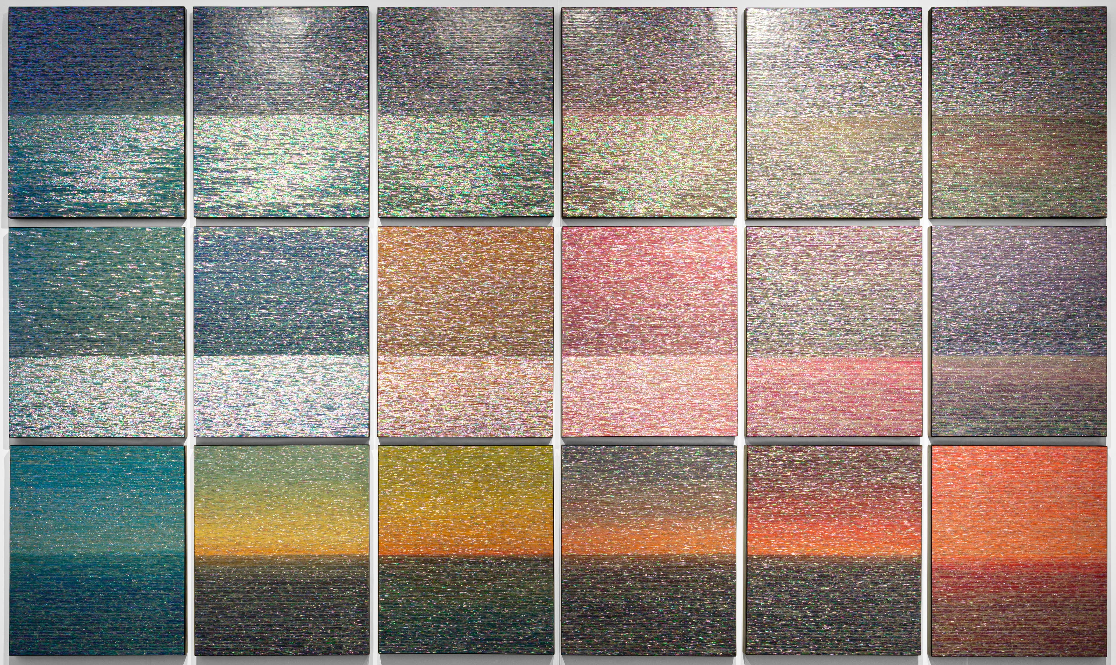 Kim Duck Yong 김덕용, 관해음_낮과 밤 그리고 사이, 2026, 나무에 자개, 혼합기법, 73 x 61 cm