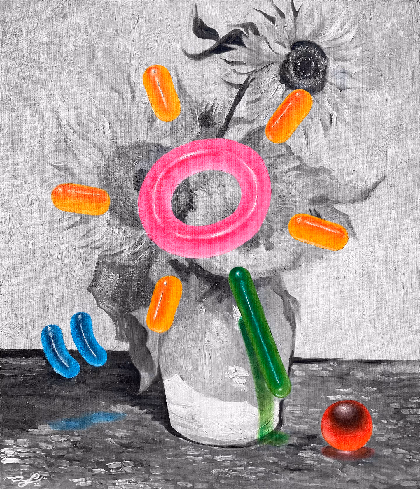 08AM, Adoration, oil on canvas, 45.5 x 53 cm. 200 만원