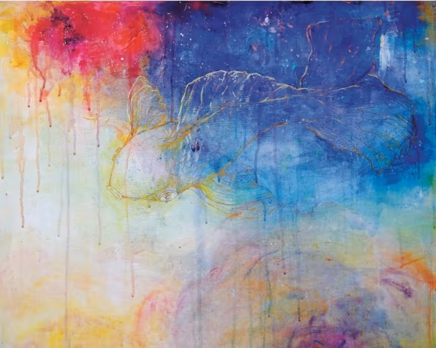 강지민, 은하수, acrylic on canvas , 72.7 × 60.6 cm. 100 만원