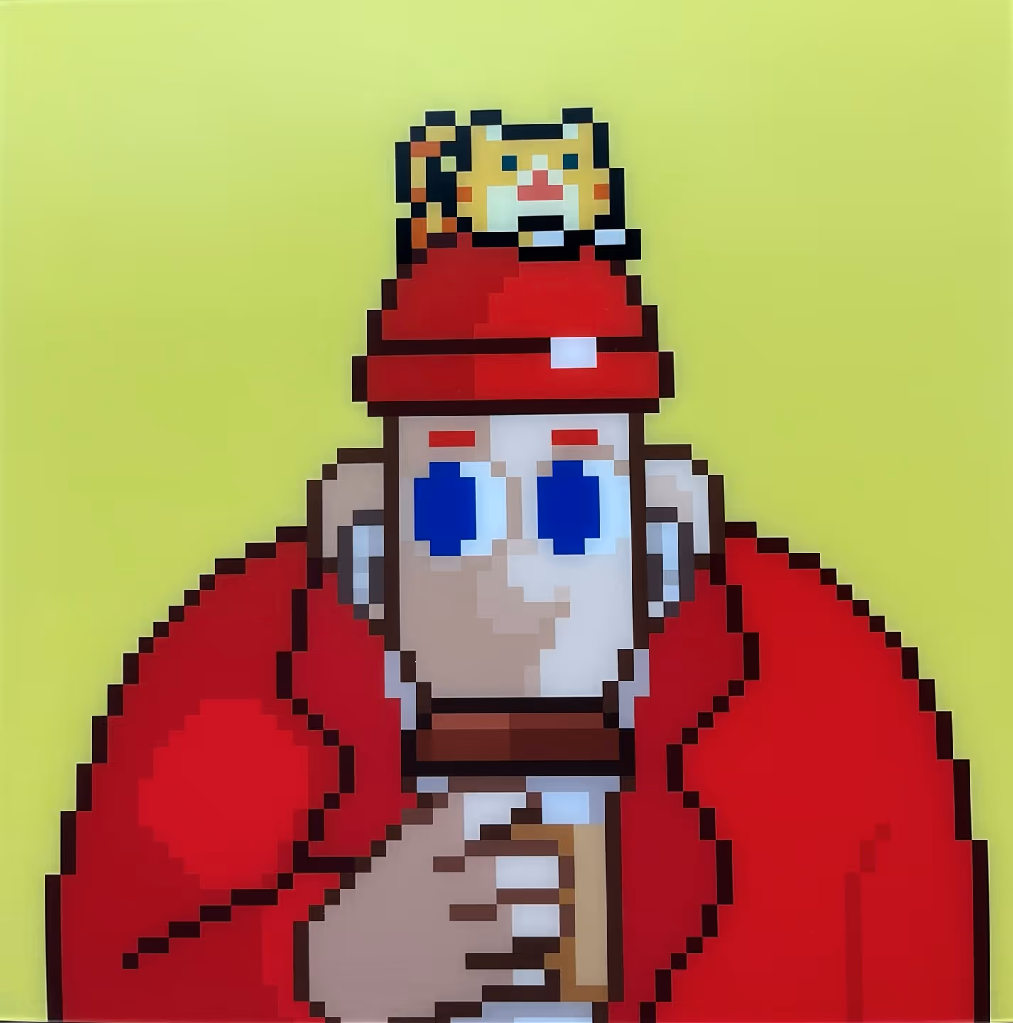 Pixel Art Fighter, 247 DIFF x BITCAT 2, digital print, 50 x 50 cm. 가격 문의 sarah@arttoken.ai