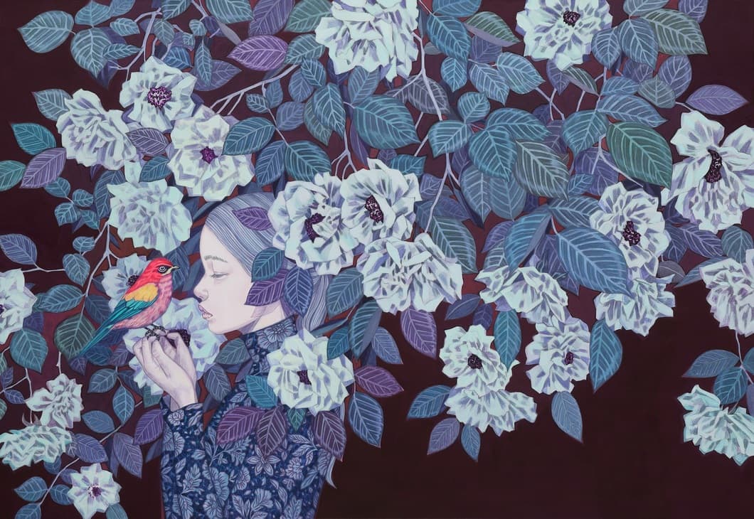 Hwang Inran 황인란, 2023, acrylic on canvas, 72.7x72.7cm