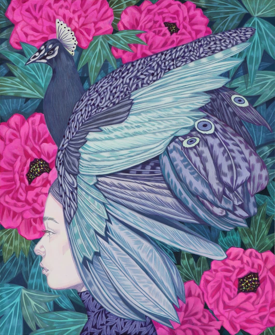 Hwang Inran 황인란, 2024, acrylic on canvas, 116.8x81cm