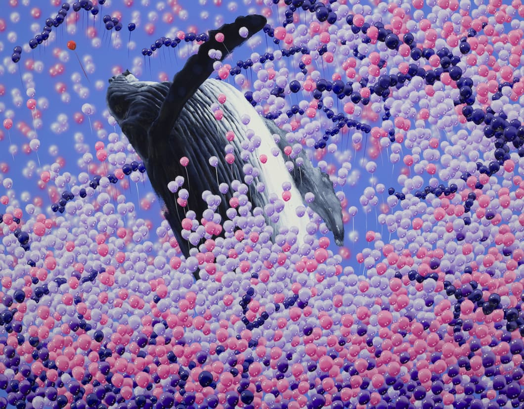 Lee Donguk 이동욱, 꽃의 비말, 2023, oil on canvas, 91x116cm