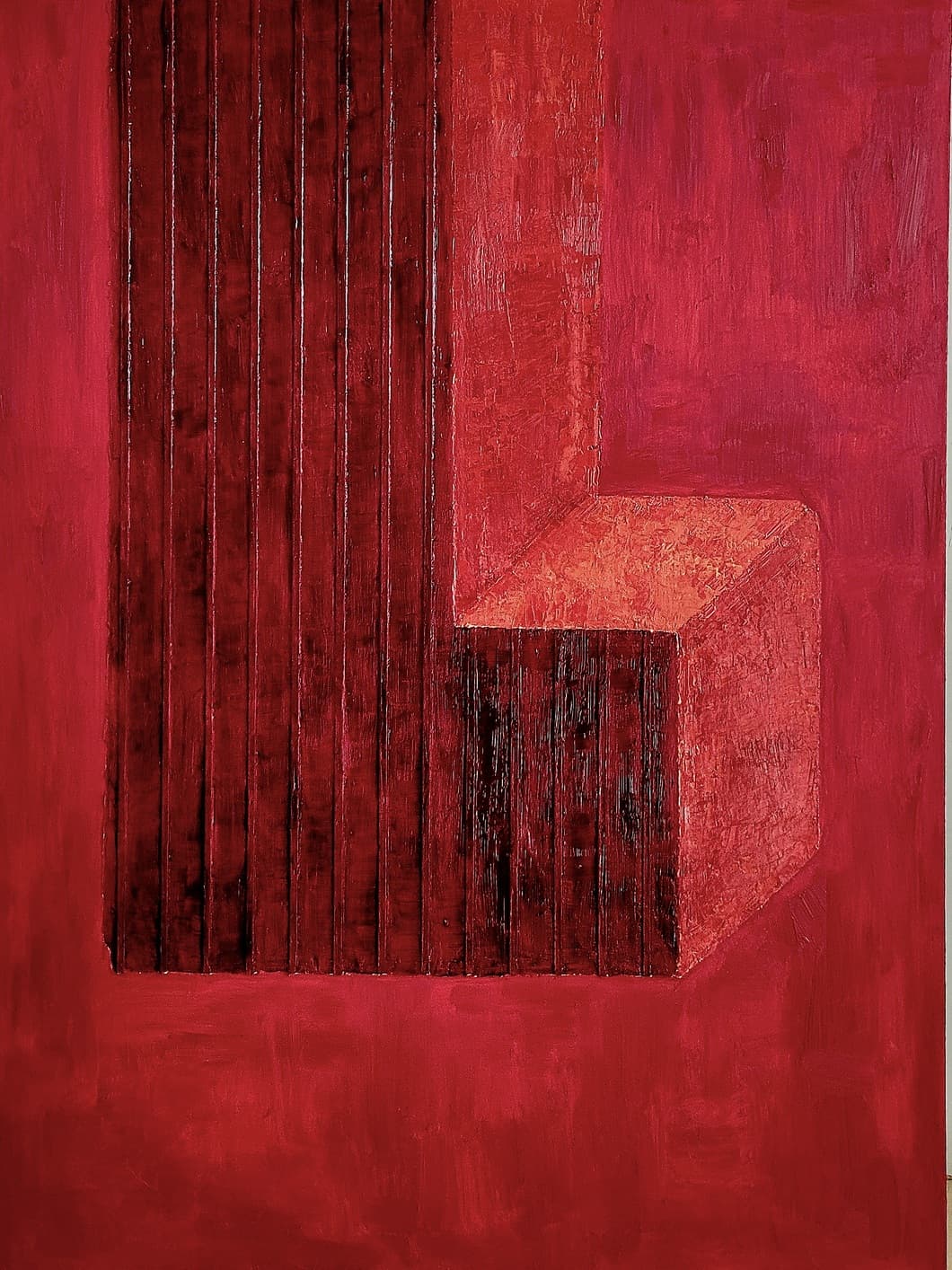 Lee In 이인, Palette,something-stonescape1, 2025, oil on canvas, 97x130cm