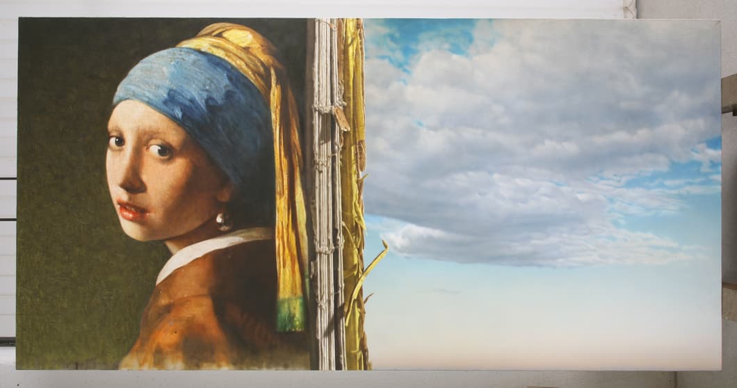 Lee Sukju 이석주, 사유적 공간, 2009, oil on canvas, 194x97cm