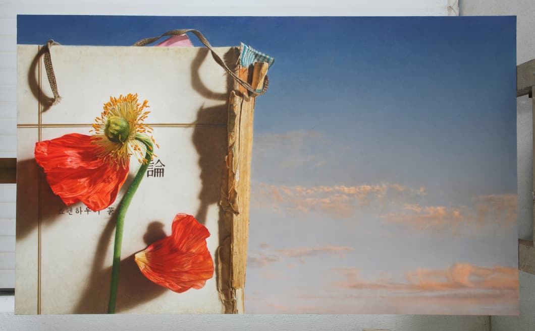 Lee Sukju 이석주, 사유적 공간, 2009, oil on canvas, 72.8x130cm