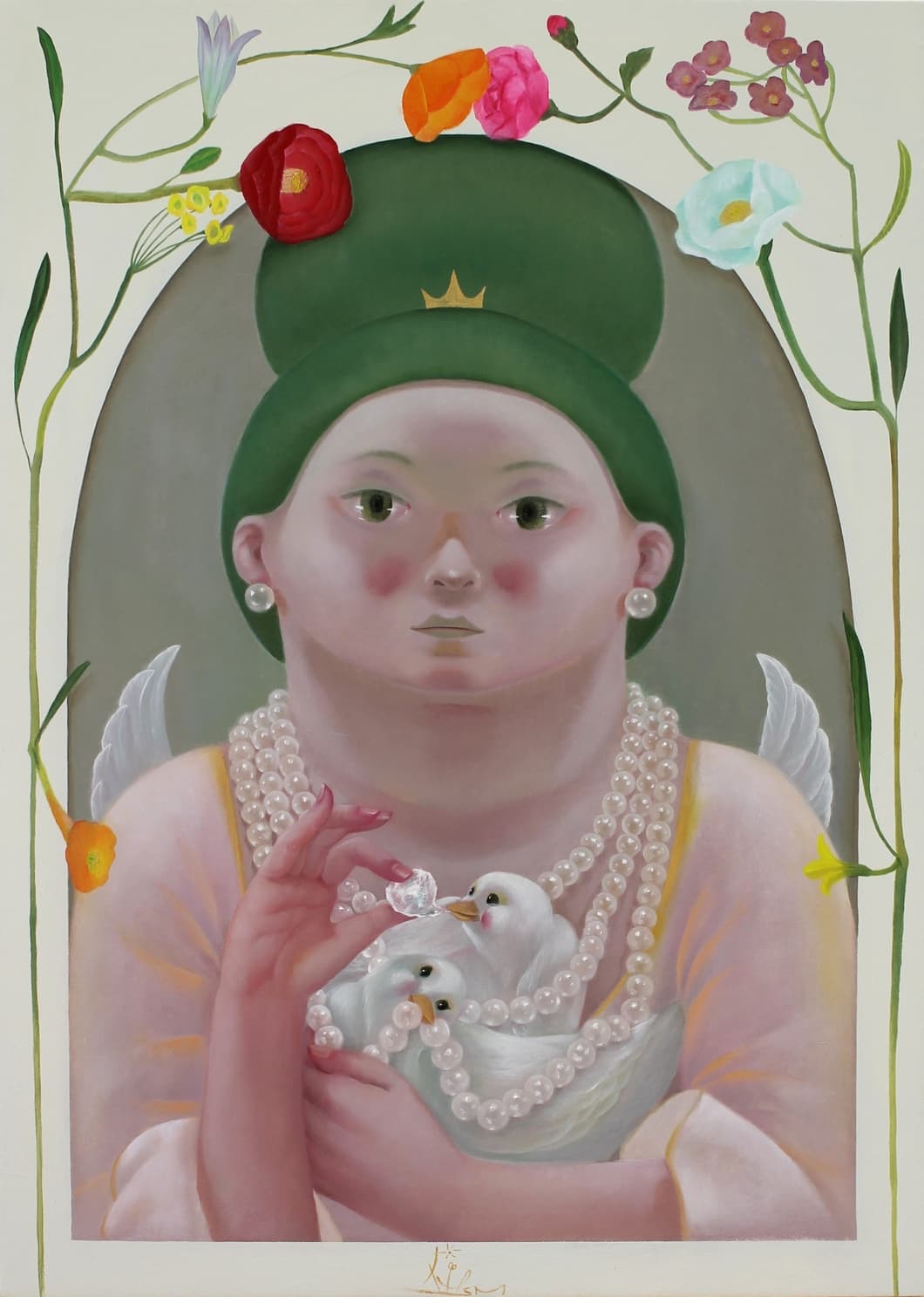 Moon SeonMee 문선미, 2024, oil on canvas, 162.2x130.3 cm