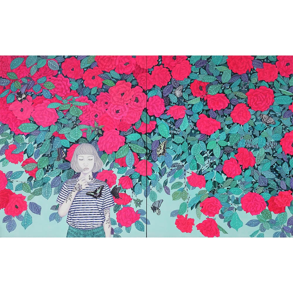 The World of Nirvana, acrylic on canvas, 162.2x260.6cm, 2024