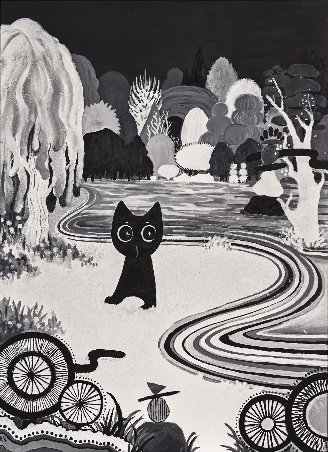 우올로 Volo, Under the Light, acrylic on canvas, 53 x 72.7 cm . 200 만원