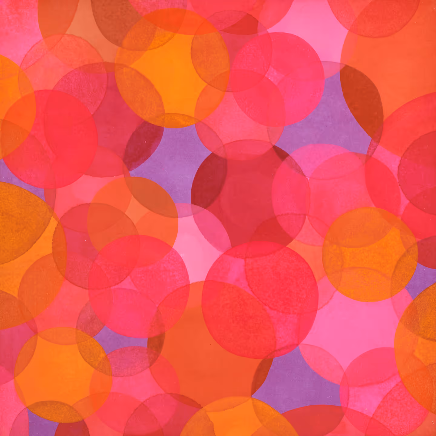 권민진, 붉은색 원형의 군집 2, colored on korean paper (oriental painting pigment), 80 x 80 cm. 150 만원