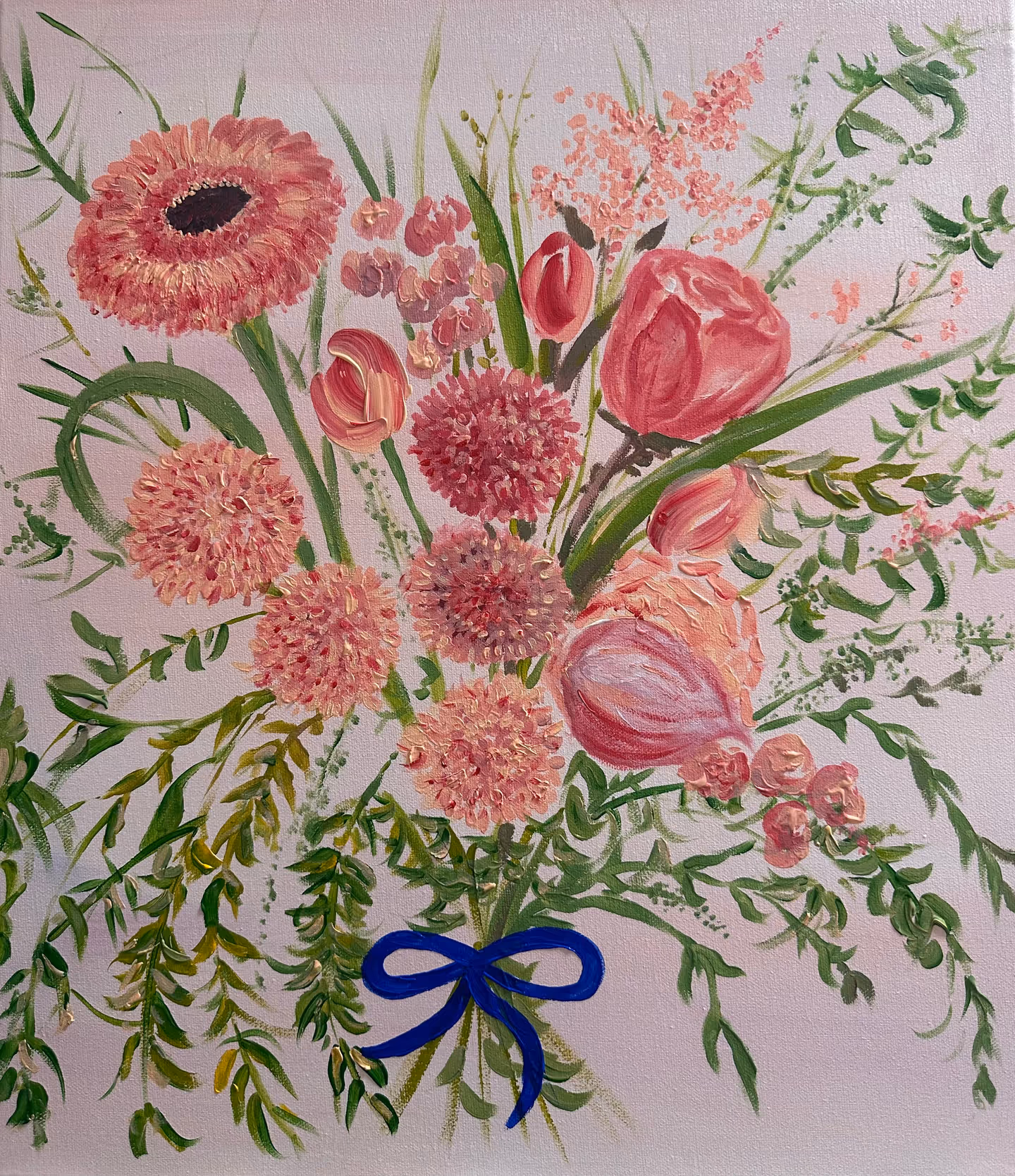 심진우, 오늘 하루도 감사해!, acrylic on canvas, 45.5 x 53 cm. 100 만원